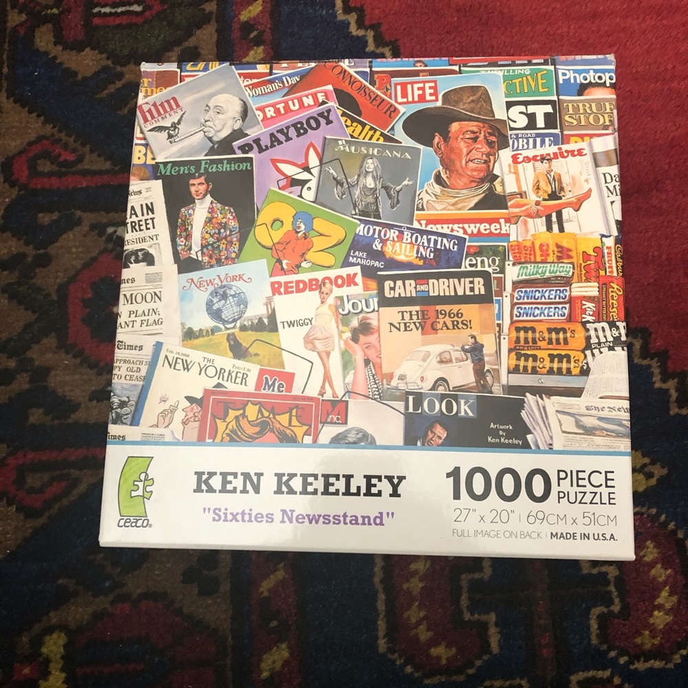 Sixties newsstand 1000 piece puzzle